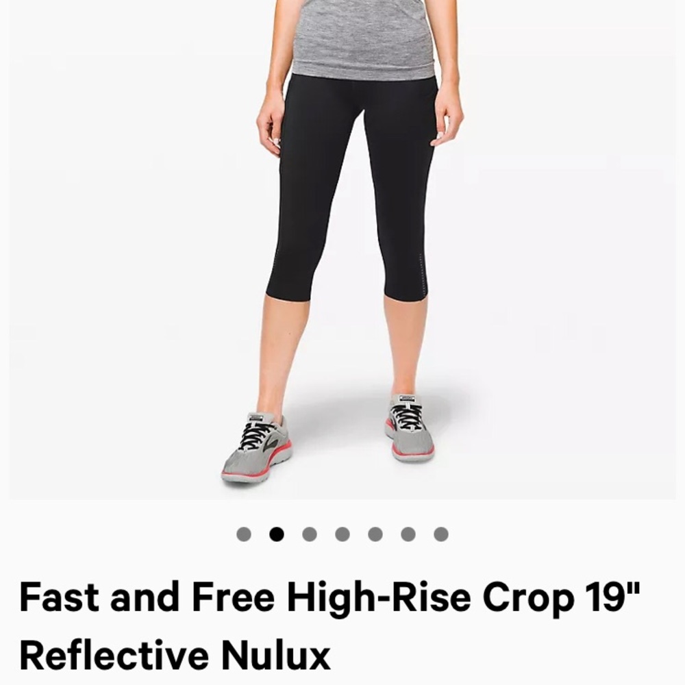 Lululemon Fast & free high-rise crop 19" nulux